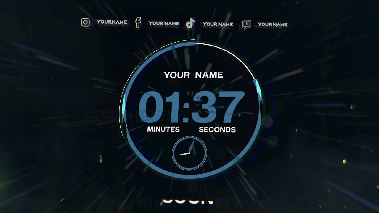 Animated Countdown Clock for any Stream