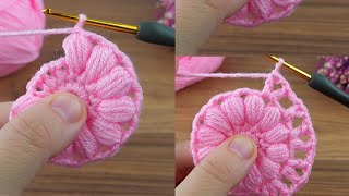 ? Woww ⚡I made a very easy crochet flower for you crochet knitting