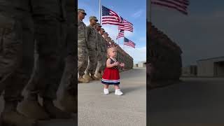 This Tiny Commander Just Took Over the Army🇺🇸#Emotional #USA #ToddlerLife #Shorts #Reels #viral #art