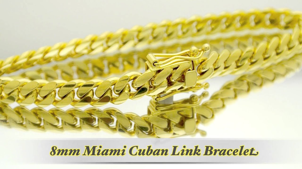 8mm Miami Cuban Link Bracelet HD Hand Made Custom Daniel Jewelry Inc