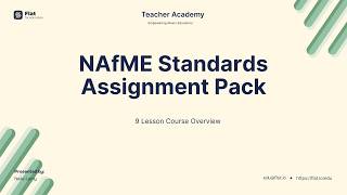 NAfME Standards Assignment Pack – Introduction | Flat for Education Teacher Academy