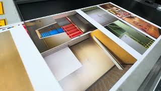 Offset lithography printing in action