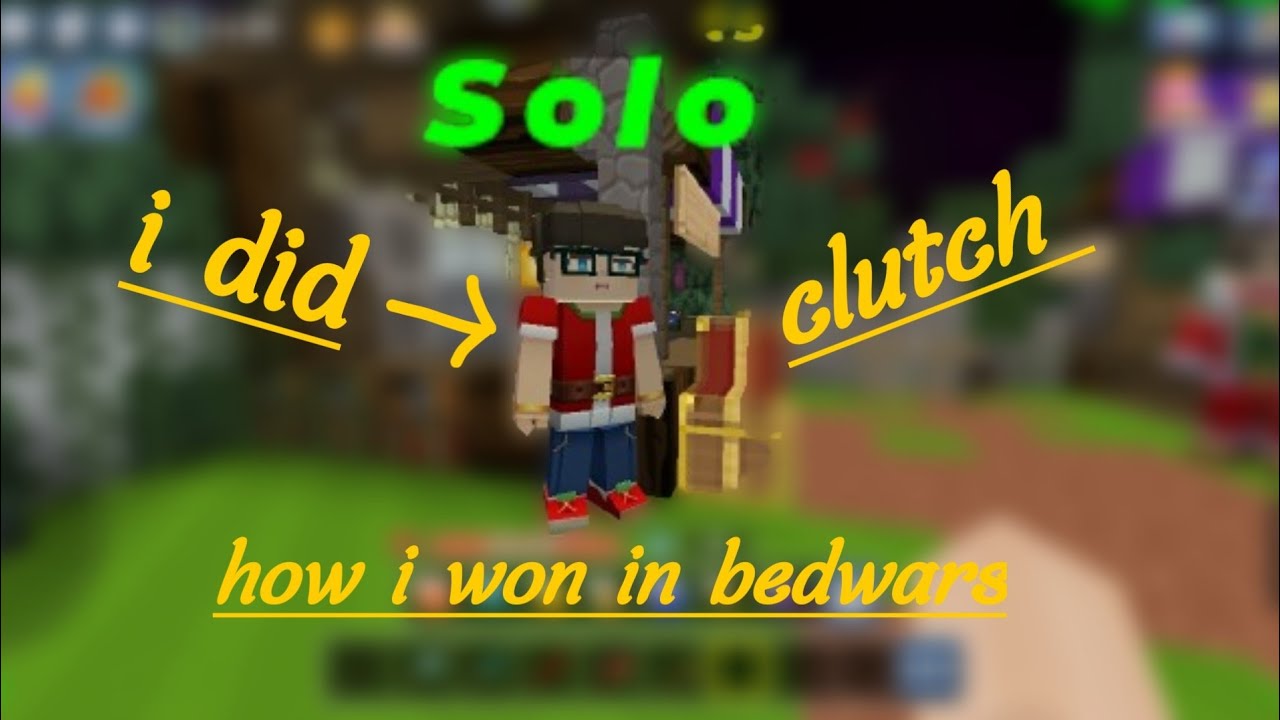 how i won the easiest solo win in bedwars. - YouTube