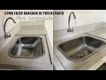 COMO FAZER BANCADA DE PORCELANATO #BancadaDaLavanderia 2