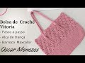 Bolsa de Crochê  VITORIA Passo a Passo - Linda e  Super  fácil de  fazer por @CROCHÊ DO OSCAR