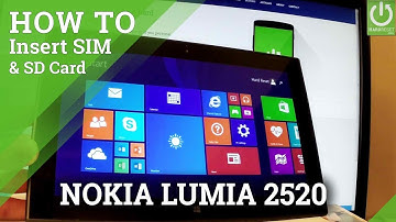 How to Insert SIM and SD in NOKIA RX-113 Lumia 2520 - Set Up SIM & SD