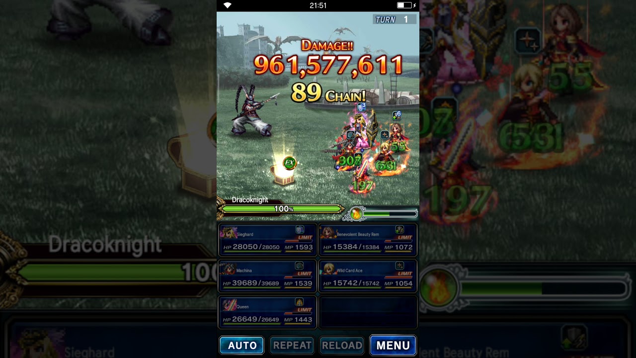 FFBE Limited Challenge: Power of the Azure Dragon Crystal (Blind Run)