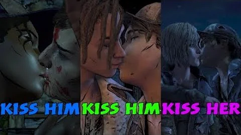 Does Gabe kiss Clementine?
