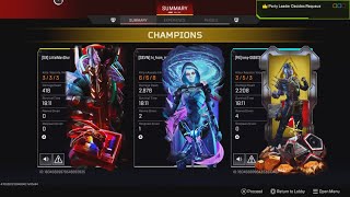 Last minute rank match before new season [apex legends]