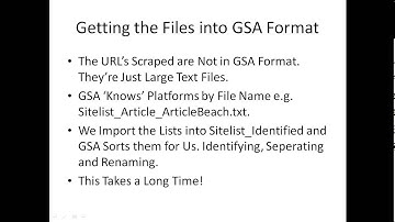 Creating GSA Verified Links