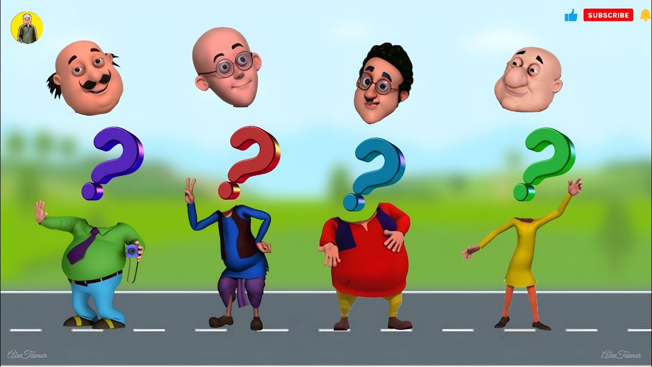 TEBAK GAMBAR MOTU PATLU VS MEMS FIGHT | WRONG HEAD ❓BHOOT WALA VIDEO #cartoon #youtubevideo 