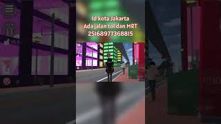 ID props Sakura School Simulator kota Jakarta ada jalan tol dan MRT screenshot 4