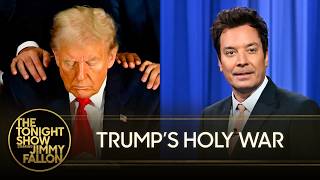Trump Wages War With Pope Leo Xiv, Kash Patel Sues The Atlantic The Tonight Show