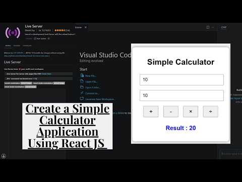 ReactJS #2 | Create a Simple Calculator Application Using React JS |