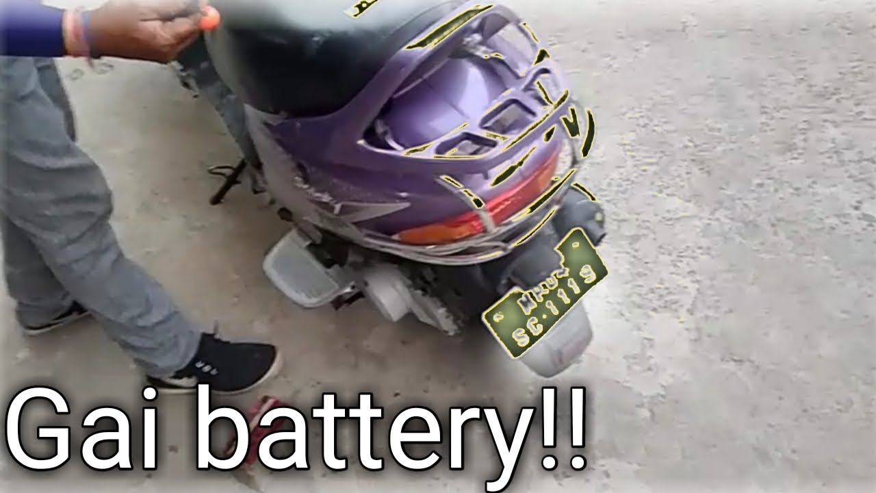 charging battery scooty