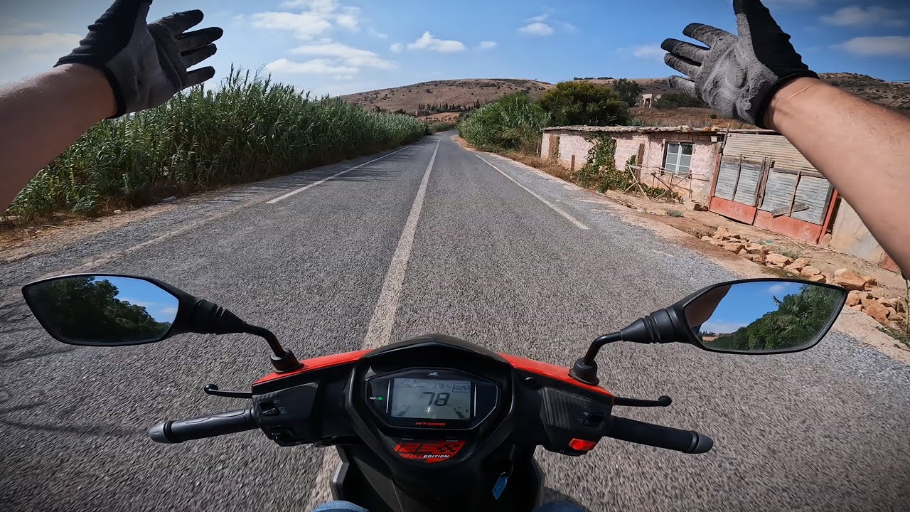 DAILY OBSERVATIONS #41 #tvs #gopro  \ تجربة سكوتر خارج المدينة