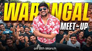 MARCH 8th WARANGAL MEET-UP 😍 || BGMI LIVE TELUGU || WARRIOR IS LIVE - 2216