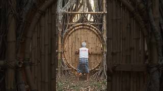Luxury Bamboo Underground House 🏡🌿 बांस से बना लग्ज़री अंडरग्राउंड घर 🏡🌿 #shorts #trending #bambu