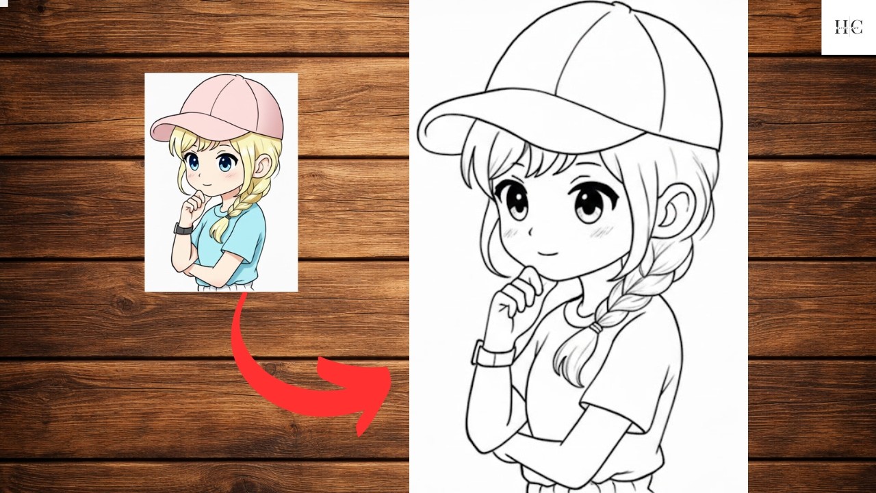 How to Draw  Girl Step by Step | Anime Girl Drawing Tutorial |Easy Step-by-Step Sketch for Beginners