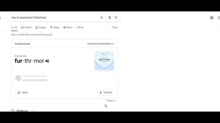 How to pronounce FURTHERMORE
