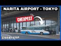 How to get from narita airport to tokyo the cheapest way  by bus