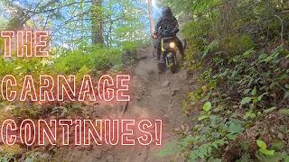 PNW Scooter Safari! Part 5 Scooters are breaking! #singletrack #hardenduro #scooter