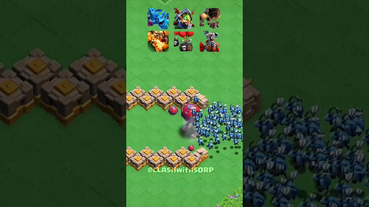 Traps VS Air Troop of Clan Capital ✓ Clash of Clans