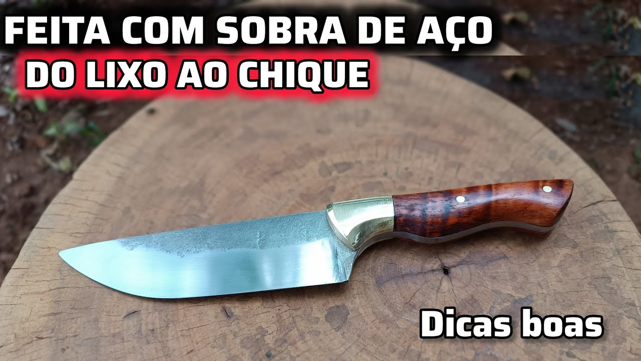 FACA CHIQUE FEITA COM SOBRA DE DISCO, NAO JOGUE FORA OS PEDAÇOS DE AÇO.