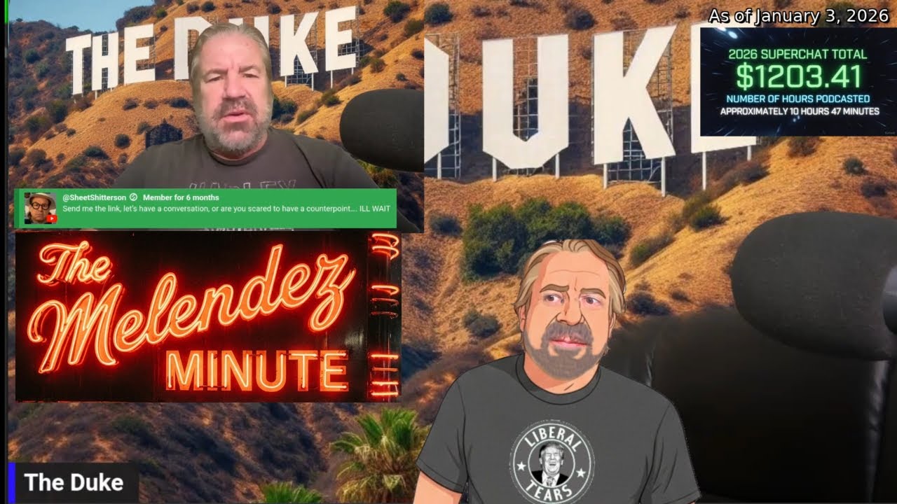 The Melendez Minute Stuttering John Podcast Review for January 3, 2026