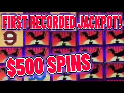 My 1st Ever Recorded Jackpot! - $500 Spins on Red Rooster