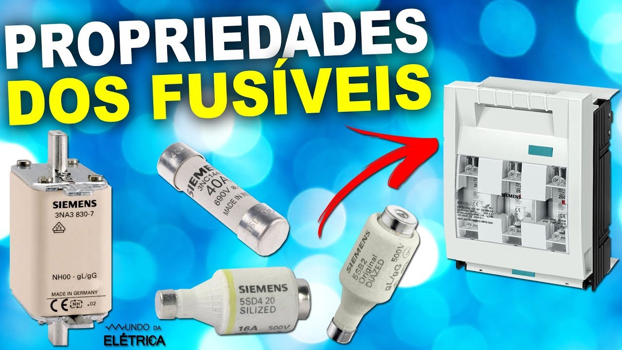 Tipos de fusíveis – Características e aplicações!