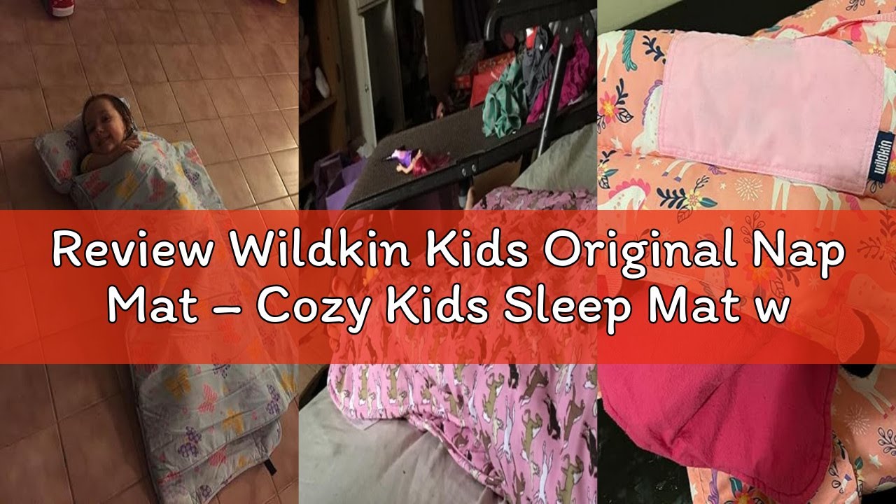 Review Wildkin Kids Original Nap Mat – Cozy Kids Sleep Mat with Pillow, ideal for School & Travel