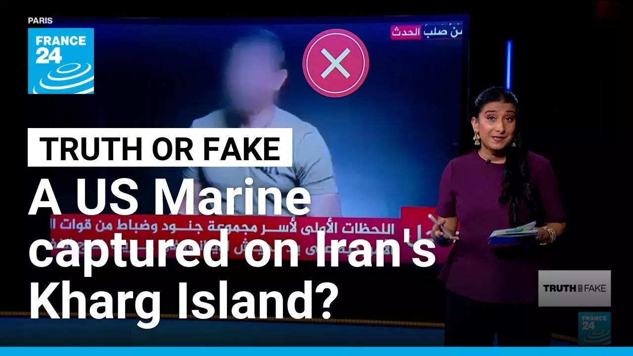Fake images falsely claim Iran captured US marines on Kharg Island • FRANCE 24 English