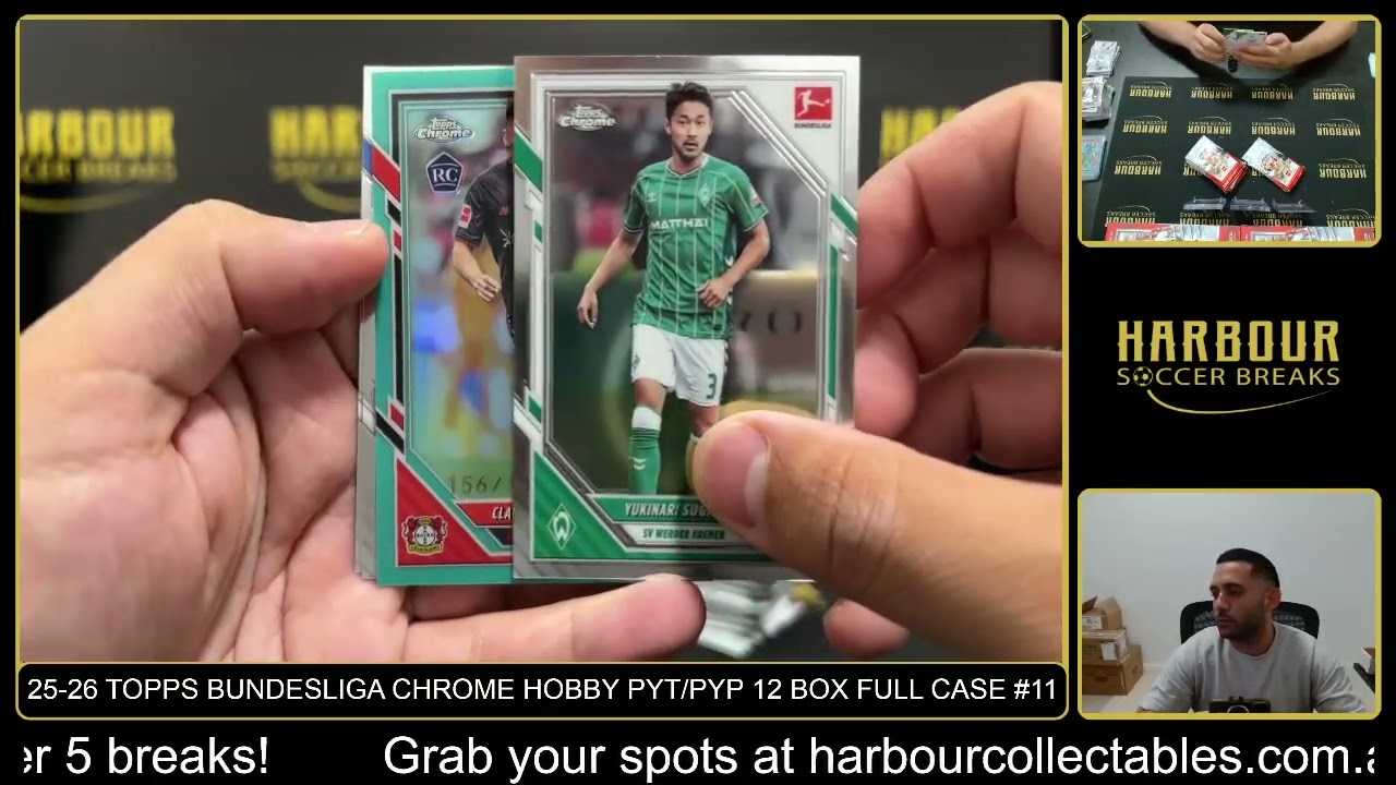 Break #11 - 25/26 Topps Chrome Bundesliga HOBBY PYT/PYP 12 Box Full Case