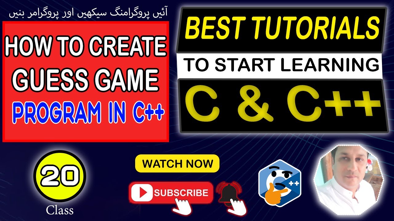 Guess Game in C++ | Introduction C++ | Tutorial For Beginners | C++ ...