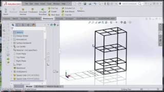 SOLIDWORKS 3D Grid - Shelf Sweep