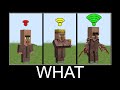 Scary villagers with different Wi-Fi in Minecraft wait what meme part 146