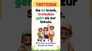 🎯 Trotzdem einfach erklärt | Deutsch Grammatik A1–A2 📚