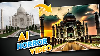 Convert Normal Photo to Horror Photo Using AI? | AI Horror Scene Shorts & Reels |@Videoleap screenshot 5