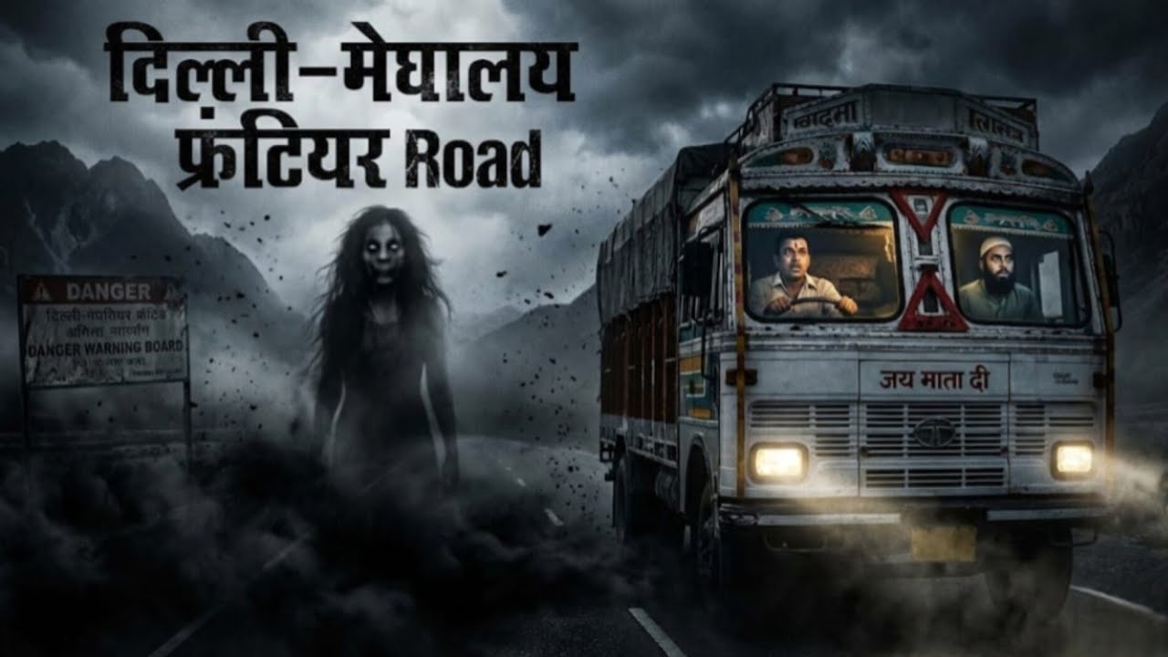 दिल्ली–मेघालय फ्रंटियर रोड: काला धुँआ घाटी की सबसे डरावनी रात | Truck Horror Story |Black Fog Zone| 