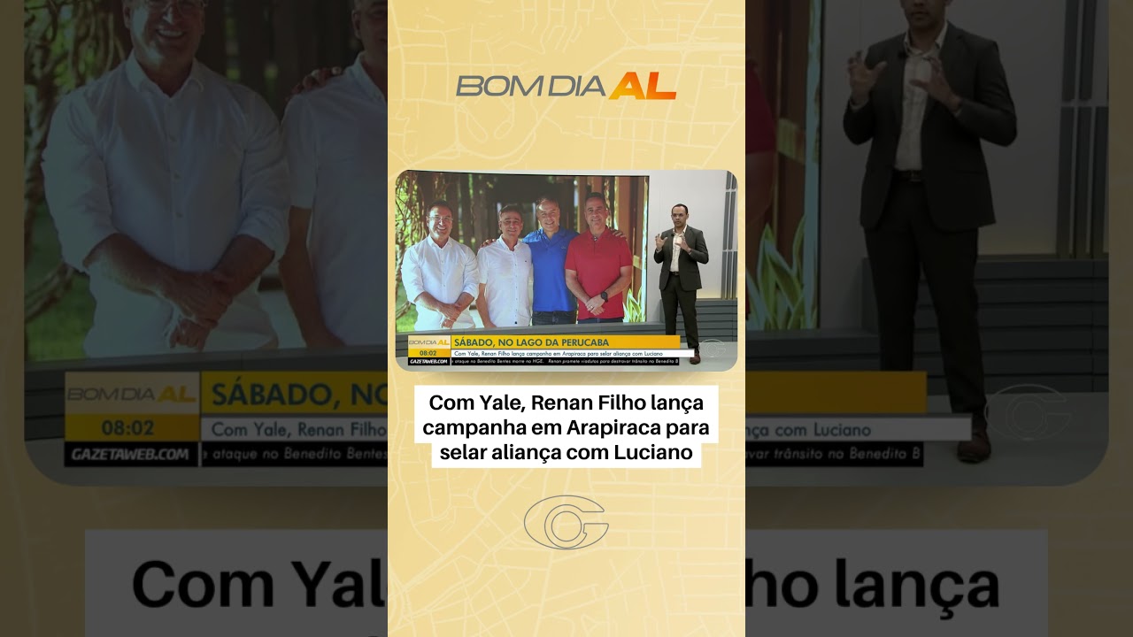 Com Yale, Renan Filho lança campanha em Arapiraca para selar aliança com Luciano