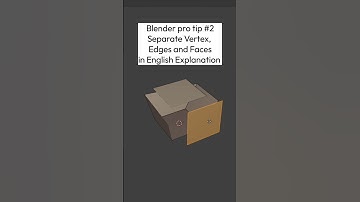 Sperate Vertex Edges and Faces in blender#blendertutorial#blendertips#blendershorts#blendertricks