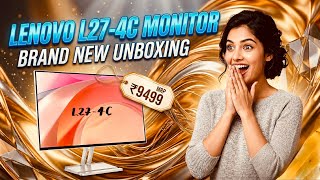 LENOVO L27-4C Monitor UNBOXING || 144 Hz || 4-Sided Ultra Thin Bezel