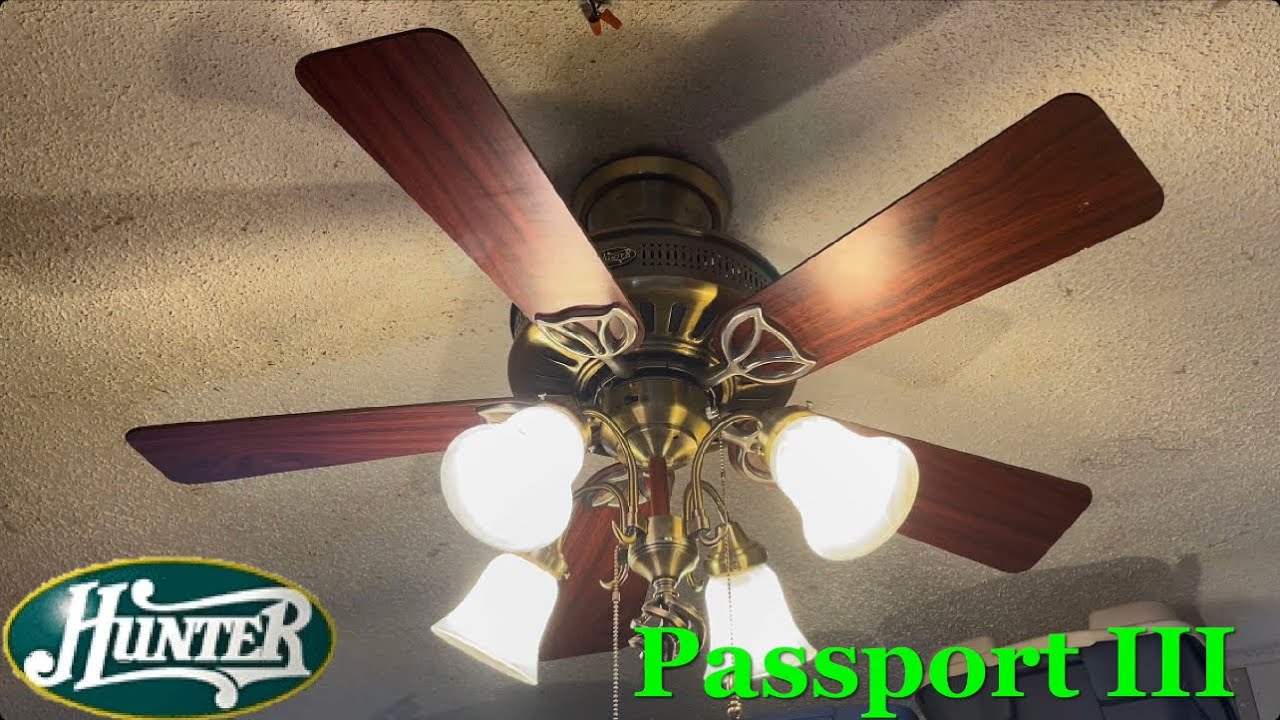 42” Hunter Passport III ceiling fan (After pull chain replacement)