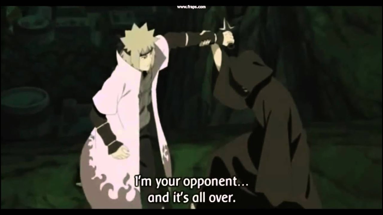 Minato Almost got Sucked by Tobi's Kamui - YouTube