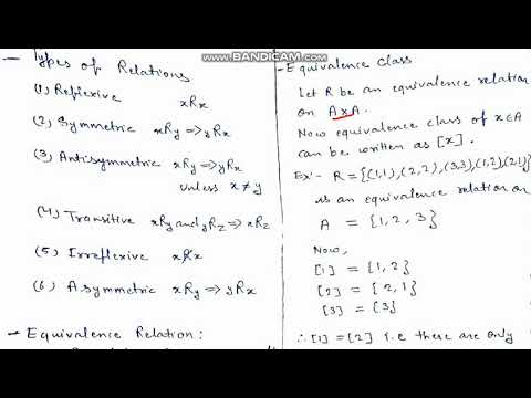 Set and Relations: - (Equivalence Class and - Quotient Set) Part 10 ...