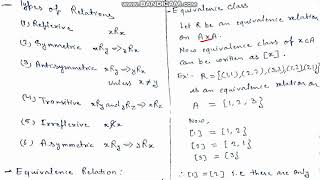 Set and Relations:  - (Equivalence Class and   - Quotient Set) Part 10