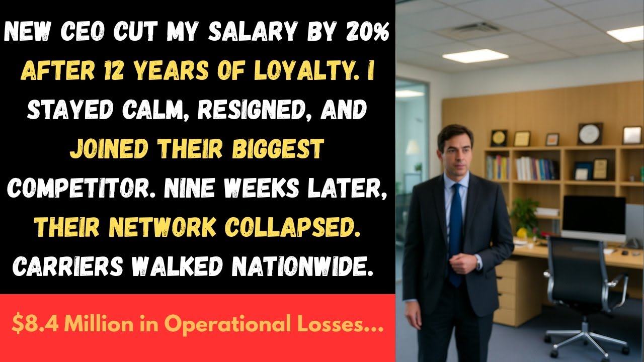 [ Full Story ] New Ceo Cut My Salary by 20% After 12 Years of Loyalty. I Stayed Calm, Resigned,..