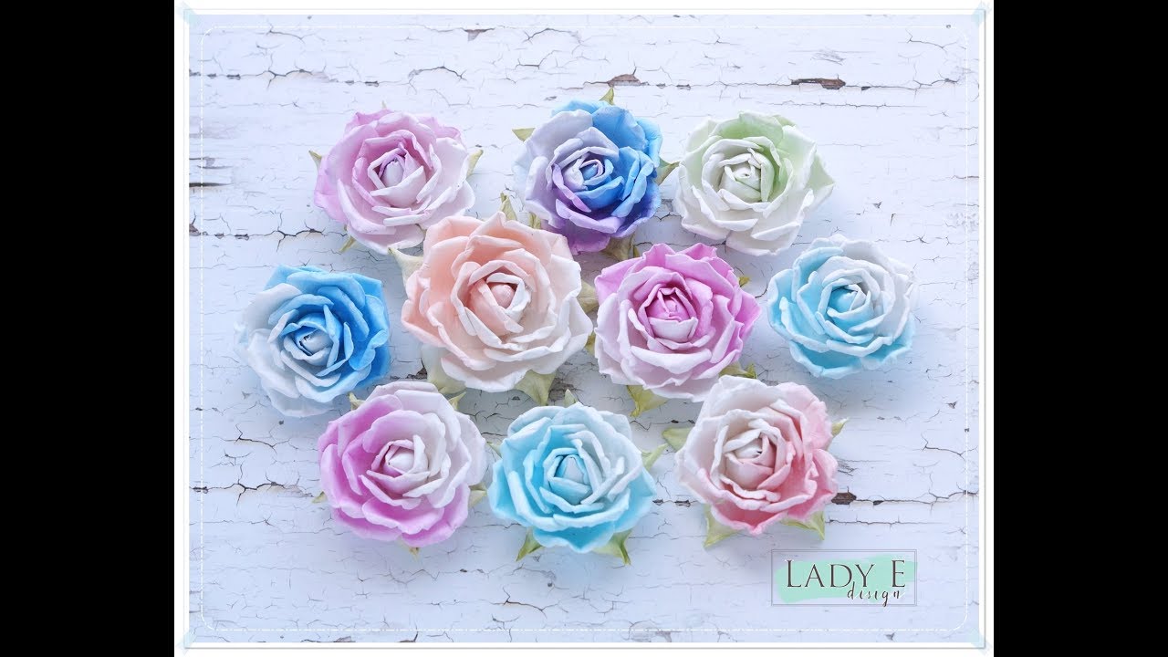 Easy Paper Roses Step by step with * Lady E *