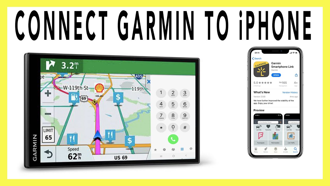 iPhone With Garmin GPS - YouTube